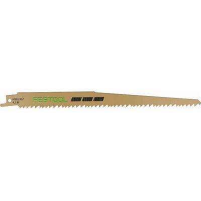Non communiqué Lame de scie sabre Wood Universal HSR 230/4,3 BI/5 FESTOOL pour RSC 18 - 5 pièces - 577487 - Publicité Non communiqué Lame de scie sabre Wood Universal HSR 230/4,3 BI/5 FESTOOL pour RSC 18 - 5 pièces - 577487 - Publicité