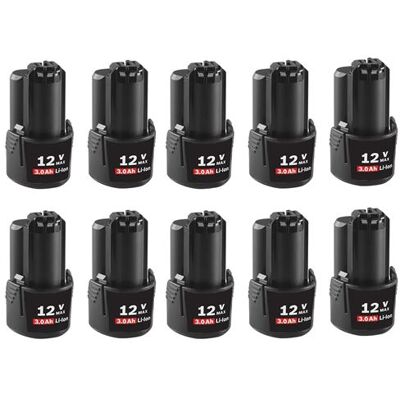 Non communiqué Batterie de remplacement pour outils électriques Bosch, capacité de 3000mAh, 10.8V/12V Max, 10 PCS - Publicité Non communiqué Batterie de remplacement pour outils électriques Bosch, capacité de 3000mAh, 10.8V/12V Max, 10 PCS - Publicité