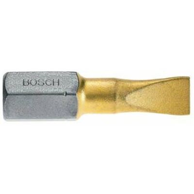 Embout de vissage MAX GRIP pour vis à fente S 1,6x8 25mm - BOSCH - 2607001497 Noir - Publicité Embout de vissage MAX GRIP pour vis à fente S 1,6x8 25mm - BOSCH - 2607001497 Noir - Publicité