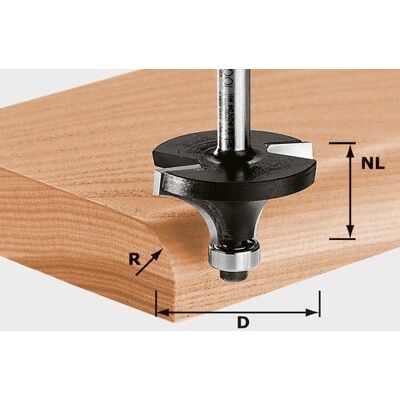 Fraises à moulurer HW avec queue de 12 mm FESTOOL HW S12 D63/32/R25 - 491107 - Publicité Fraises à moulurer HW avec queue de 12 mm FESTOOL HW S12 D63/32/R25 - 491107 - Publicité