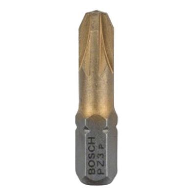 Pack de 3 embouts Pozidriv PZ3 25mm - BOSCH - 2607001595 - Publicité Pack de 3 embouts Pozidriv PZ3 25mm - BOSCH - 2607001595 - Publicité