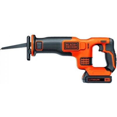 Non communiqué Scie Sabre sans fil BLACK DECKER 18V Débattement 22mm Livrée avec 1 batterie et 1 lame - Publicité Non communiqué Scie Sabre sans fil BLACK DECKER 18V Débattement 22mm Livrée avec 1 batterie et 1 lame - Publicité