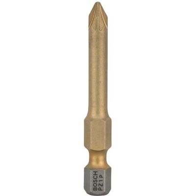 Pack de 3 embouts de vissage MAXGRIP PZ1 49mm - BOSCH - 2607001598 doré avec extrémité de tige grise - Publicité Pack de 3 embouts de vissage MAXGRIP PZ1 49mm - BOSCH - 2607001598 doré avec extrémité de tige grise - Publicité