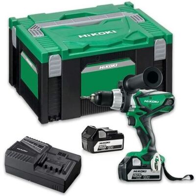 Hitachi HIKOKI Perceuse-visseuse a percussion 18 V 2x5.0 Ah Li-ion - Publicité Hitachi HIKOKI Perceuse-visseuse a percussion 18 V 2x5.0 Ah Li-ion - Publicité