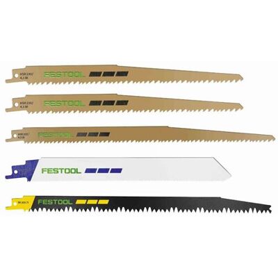 Non communiqué Lame de scie sabre RS-Sort FESTOOL pour RSC 18 - le jeu de 5 lames - 577496 - Publicité Non communiqué Lame de scie sabre RS-Sort FESTOOL pour RSC 18 - le jeu de 5 lames - 577496 - Publicité