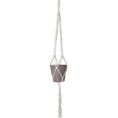 Non communiqué MACRAMÉ SIMPLE NoeUD CARRÉ BLANC 100 CM Blanc - Publicité Non communiqué MACRAMÉ SIMPLE NoeUD CARRÉ BLANC 100 CM Blanc - Publicité