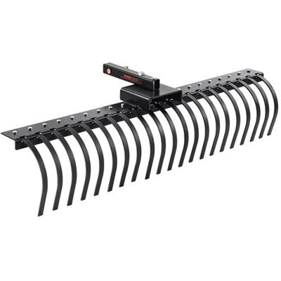 Vevor Râteau de Paysage - 1524 x 450 x 410 mm, 21 dents en acier - Compatible avec systèmes de tracteur - Publicité Vevor Râteau de Paysage - 1524 x 450 x 410 mm, 21 dents en acier - Compatible avec systèmes de tracteur - Publicité