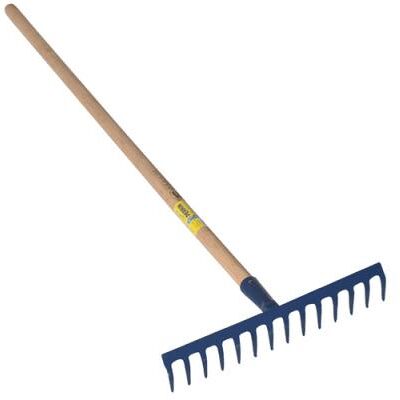 Outils Perrin PERRIN - Râteau 16 dents courbes emmanché 1,5m - Publicité Outils Perrin PERRIN - Râteau 16 dents courbes emmanché 1,5m - Publicité