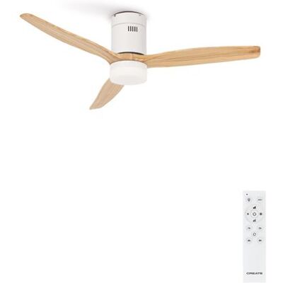 Non communiqué WIND CALM S - Ventilateur de plafond silencieux 40W avec pales techniques en ABS Ø112 avec eclaraige sans wifi Bois clair - Publicité Non communiqué WIND CALM S - Ventilateur de plafond silencieux 40W avec pales techniques en ABS Ø112 avec eclaraige sans wifi Bois clair - Publicité
