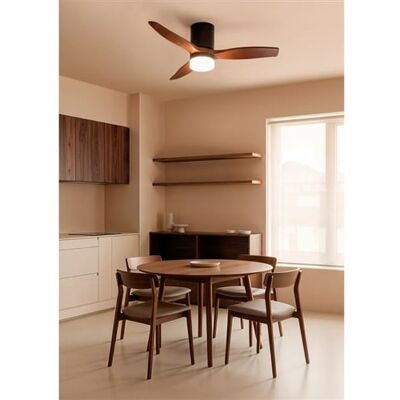 Non communiqué WIND CALM S - Ventilateur de plafond silencieux 40W avec pales techniques en ABS Ø112 avec eclaraige avec contrôleur mural - Publicité Non communiqué WIND CALM S - Ventilateur de plafond silencieux 40W avec pales techniques en ABS Ø112 avec eclaraige avec contrôleur mural - Publicité