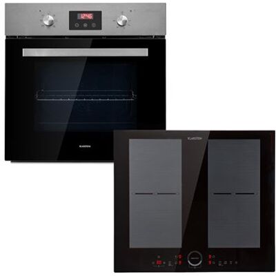 Klarstein Kalahari Delicatessa Set four encastrable + table de cuisson 4 zones Noir, Noir - Publicité Klarstein Kalahari Delicatessa Set four encastrable + table de cuisson 4 zones Noir, Noir - Publicité