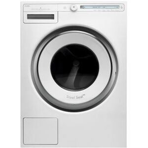 Asko Lave-linge-9kg-1600 tours/min-Écran LCD Classic-Classe energetique A-Construction Quattro: robuste, durable et antivibration-Hublot SteelSealsans soufflet en caoutchouc-Dispositif Pro Washpour un lavage efficace-19 programmes-Moteur induction Blanc - Publicité