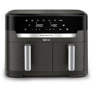 Friteuse sans huile Tefal Dual Easy Fry EY942HE0 11L Noir Reconditionné Noir - Publicité Friteuse sans huile Tefal Dual Easy Fry EY942HE0 11L Noir Reconditionné Noir - Publicité