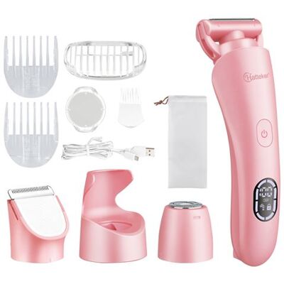 Non communiqué Hatteker Rasoir Électrique Femme Tondeuse Bikini & Corps Étanche IPX7 – Jambes, Aisselles, Zone Intime – Rose Rose - Publicité Non communiqué Hatteker Rasoir Électrique Femme Tondeuse Bikini & Corps Étanche IPX7 – Jambes, Aisselles, Zone Intime – Rose Rose - Publicité