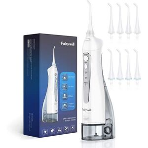 Non communiqué Hydropulseur Jet Dentaire Rechargeable Portable Sans Fil Ultrasonique Irrigateur Oral Dentaire Électrique Professionnel avec 8 Busettes 300ML Fairywill -Gris Gris - Publicité Non communiqué Hydropulseur Jet Dentaire Rechargeable Portable Sans Fil Ultrasonique Irrigateur Oral Dentaire Électrique Professionnel avec 8 Busettes 300ML Fairywill -Gris Gris - Publicité