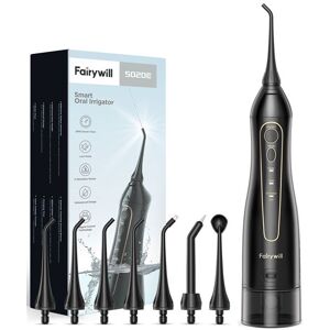 Non communiqué Hydropulseur Jet Dentaire Rechargeable Portable Sans Fil Ultrasonique Irrigateur Oral Dentaire Électrique Professionnel avec 8 Busettes 300ML Fairywill -Noir Noir - Publicité Non communiqué Hydropulseur Jet Dentaire Rechargeable Portable Sans Fil Ultrasonique Irrigateur Oral Dentaire Électrique Professionnel avec 8 Busettes 300ML Fairywill -Noir Noir - Publicité