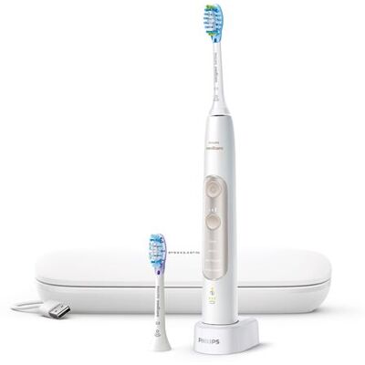 Brosse à dents électrique Philips HX9691/02 Blanc Blanc et or - Publicité Brosse à dents électrique Philips HX9691/02 Blanc Blanc et or - Publicité