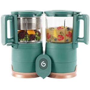 Non communiqué Robot Bebe Cuiseur Mixeur Nutribaby Glass Babymoov 4 en 1 Bol en Verre avec Accessoires Inox GREEN - Publicité