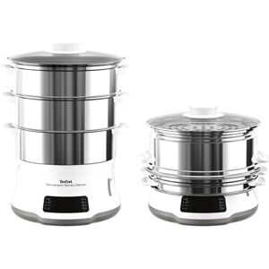 Tefal Cuiseur a vapeur Deluxe Convenient Series VC502D10 blanc et Inox - Publicité