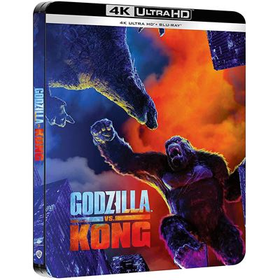 Warner Bros Godzilla Vs Kong (2021) (Blu Ray 4K Ultra HD) (Steelbook) - Publicité Warner Bros Godzilla Vs Kong (2021) (Blu Ray 4K Ultra HD) (Steelbook) - Publicité