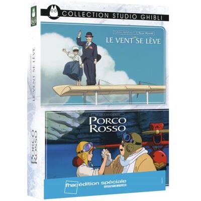 Ghibli Coffret Le vent se lève et Porco Rosso DVD - Publicité Ghibli Coffret Le vent se lève et Porco Rosso DVD - Publicité