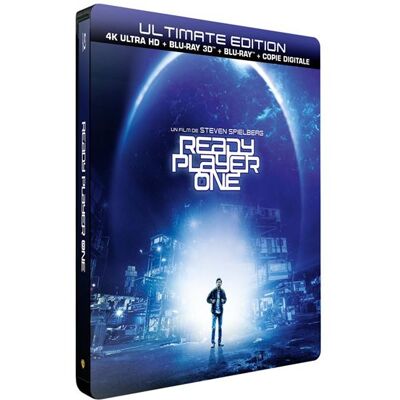 Warner Bros. Ready Player One SteelBook® Blu-ray 4K Ultra HD+ Blu-ray 3D - Publicité Warner Bros. Ready Player One SteelBook® Blu-ray 4K Ultra HD+ Blu-ray 3D - Publicité