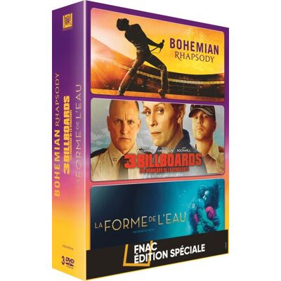 20th Century Fox Coffret Bohemian Rhapsody, 3 Billboards et La Forme de l'eau Edition Spéciale Fnac DVD - Publicité 20th Century Fox Coffret Bohemian Rhapsody, 3 Billboards et La Forme de l'eau Edition Spéciale Fnac DVD - Publicité