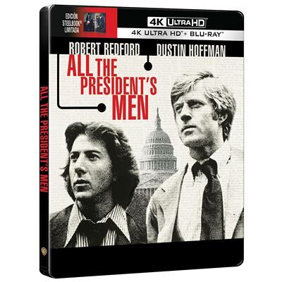 Warner Bros Les Hommes du président (1976) (Blu Ray 4K Ultra HD) (Steelbook)/ All the President's Men - Publicité Warner Bros Les Hommes du président (1976) (Blu Ray 4K Ultra HD) (Steelbook)/ All the President's Men - Publicité