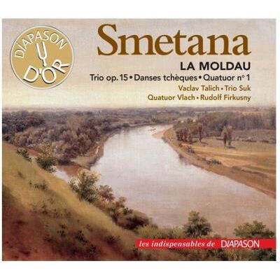 Smetana : La Moldau, Trio Opus 15, Danses tchèques, Quatuor numéro 1 - Publicité Smetana : La Moldau, Trio Opus 15, Danses tchèques, Quatuor numéro 1 - Publicité