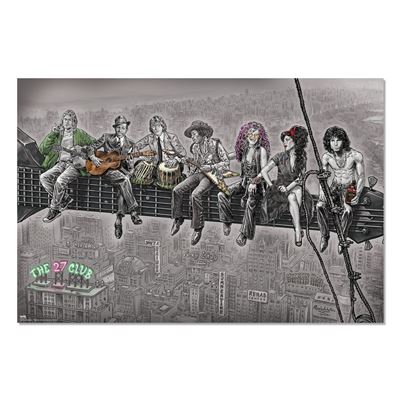 Grupo Erik Le Poster du 27 Club - Art mural de musiciens - Publicité Grupo Erik Le Poster du 27 Club - Art mural de musiciens - Publicité