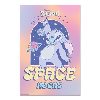 Affiche Disney Stitch Space Rocks - Affiche - Publicité Affiche Disney Stitch Space Rocks - Affiche - Publicité