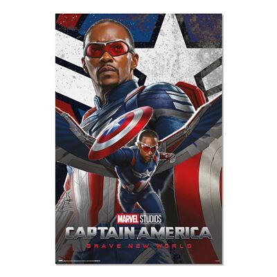 Grupo Erik Affiche Captain America Brave New World - Affiche - Publicité Grupo Erik Affiche Captain America Brave New World - Affiche - Publicité