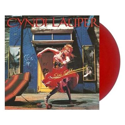 Epic - Cyndi Lauper She's So Unusual Vinyle Rouge - Publicité Epic - Cyndi Lauper She's So Unusual Vinyle Rouge - Publicité