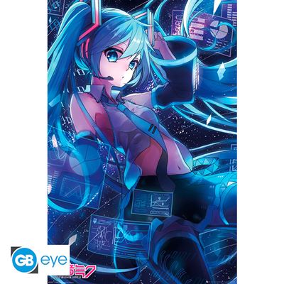 Poster Maxi Hatsune Miku Écran - Publicité Poster Maxi Hatsune Miku Écran - Publicité