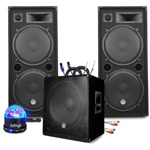 Non communiqué Pack Sonorisation BM SONIC MEGA BASSES 3200W Caisson/Subwoofer bi-amplifié 18" 46cm - Enceintes 215, SONO DJ SOIREE MIX BAR, LED - Publicité Non communiqué Pack Sonorisation BM SONIC MEGA BASSES 3200W Caisson/Subwoofer bi-amplifié 18" 46cm - Enceintes 215, SONO DJ SOIREE MIX BAR, LED - Publicité