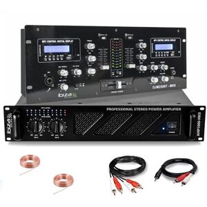 Non communiqué Pack Sono DJ Ampli Ibiza Sound AMP1000-MKII 1600W - Table Mixage Bluetooth DJM250BT-MKII RCA XLR - Câbles RCA Jack enceintes inclus Noir - Publicité Non communiqué Pack Sono DJ Ampli Ibiza Sound AMP1000-MKII 1600W - Table Mixage Bluetooth DJM250BT-MKII RCA XLR - Câbles RCA Jack enceintes inclus Noir - Publicité