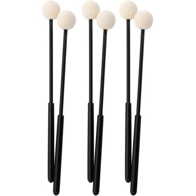 XDrum MM4 Baguettes Feutre Xylophone/Vibraphone, 3 Paires Poignée Plastique, Idéal - Percussion Orff - Publicité XDrum MM4 Baguettes Feutre Xylophone/Vibraphone, 3 Paires Poignée Plastique, Idéal - Percussion Orff - Publicité