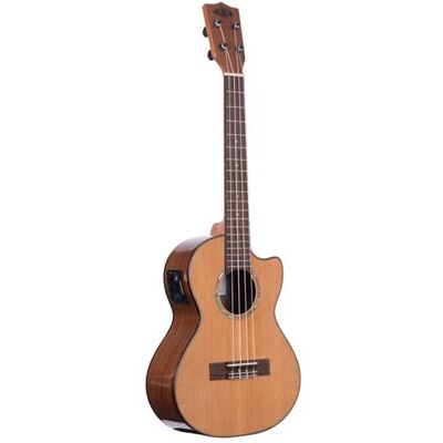 Non communiqué Kala KA-SCAC-TE-C-BAG - Solid Cedar Top Acacia, Tenor Cutaway ukulélé électro-acoustique, livré avec housse - Publicité Non communiqué Kala KA-SCAC-TE-C-BAG - Solid Cedar Top Acacia, Tenor Cutaway ukulélé électro-acoustique, livré avec housse - Publicité