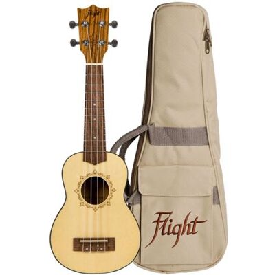 Non communiqué DUS320 - ukulele soprano - Zebrawood B&S (+ housse) - Publicité Non communiqué DUS320 - ukulele soprano - Zebrawood B&S (+ housse) - Publicité