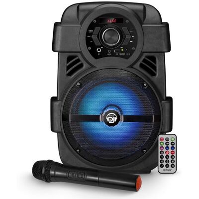 Non communiqué Pack Karaoké à LED - Karaoké SONO DJ Batterie 400W - USB/Bluetooth + Microphones, jeux de lumière, Noël, cadeaux, Anniversaire - Publicité Non communiqué Pack Karaoké à LED - Karaoké SONO DJ Batterie 400W - USB/Bluetooth + Microphones, jeux de lumière, Noël, cadeaux, Anniversaire - Publicité