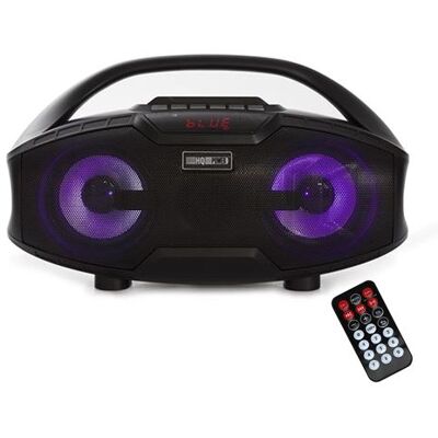Haut-parleur Bluetooth HQ Power FluidE Bazooka XI - avec lumières RGB et radio FM - Publicité Haut-parleur Bluetooth HQ Power FluidE Bazooka XI - avec lumières RGB et radio FM - Publicité