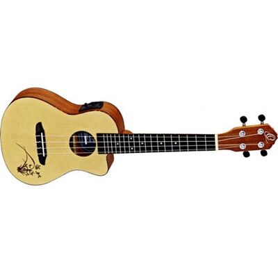 Ukulele Concert électro Ortega RU5CE - épicéa - Publicité Ukulele Concert électro Ortega RU5CE - épicéa - Publicité