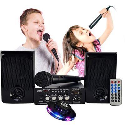 Non communiqué Kit Karaoké Party Sound & Light PARTY-KA100, USB SD et Bluetooth - Publicité Non communiqué Kit Karaoké Party Sound & Light PARTY-KA100, USB SD et Bluetooth - Publicité