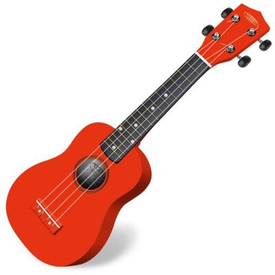 Classic Cantabile US-100 RD Ukulélé soprane rouge - Publicité Classic Cantabile US-100 RD Ukulélé soprane rouge - Publicité