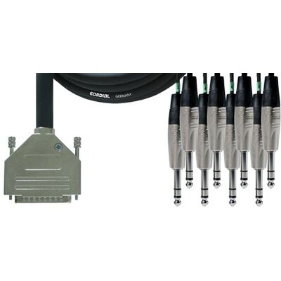 Cordial Câble Interface SUB-d/8 Jack Stéréo 3 M Câble subD 25/jacks - Publicité Cordial Câble Interface SUB-d/8 Jack Stéréo 3 M Câble subD 25/jacks - Publicité