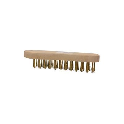 Non communiqué Brosse à fils violon SAVY 5 rangs laiton manche bois naturel Couleur des brins : laiton (brun doré) - Publicité Non communiqué Brosse à fils violon SAVY 5 rangs laiton manche bois naturel Couleur des brins : laiton (brun doré) - Publicité