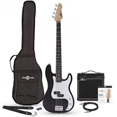 Non communiqué Pack avec Guitare Basse LA et Ampli 15 W, Noir Noir - Publicité Non communiqué Pack avec Guitare Basse LA et Ampli 15 W, Noir Noir - Publicité