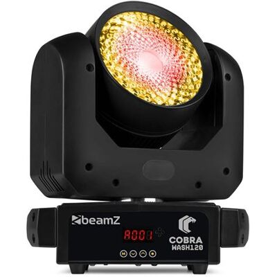 Non communiqué BeamZ Cobra Wash120 - Lyre Wash LED 120W avec Anneau LED RGBW Effets Couleur DJ, Clubs, Scènes Et Événementiel - Publicité Non communiqué BeamZ Cobra Wash120 - Lyre Wash LED 120W avec Anneau LED RGBW Effets Couleur DJ, Clubs, Scènes Et Événementiel - Publicité