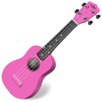 Classic Cantabile US-100 PK Ukulélé soprane rose - Publicité Classic Cantabile US-100 PK Ukulélé soprane rose - Publicité