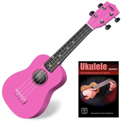 Classic Cantabile Soprano US-100 PK Ukulélé rose - Publicité Classic Cantabile Soprano US-100 PK Ukulélé rose - Publicité